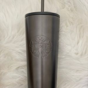 NWT GUN METAL STARBUCKS COLD CUP